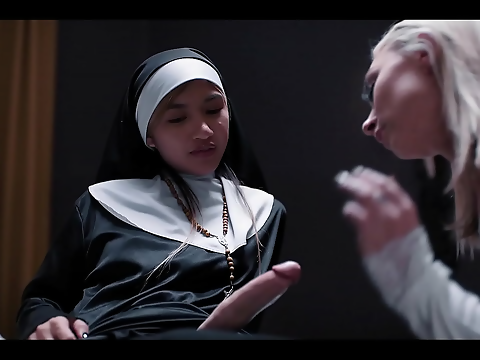 Sexy Nun Gets Wild With Massive Dick - Should She Confess?