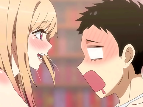 Japanese HENTAI Stepsis' Blowjob Binge with Lucky Gamer Bro!