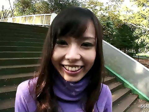 Exquisite 18-Year-Old Japanese Beauty Gets Banged by Old Man in Car - Must-Watch!