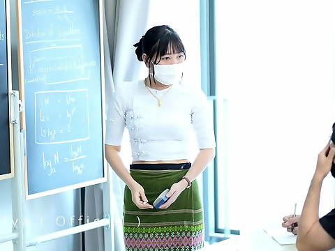 Japanese Beauty Teacher Fucks Her Tight Ass in Private