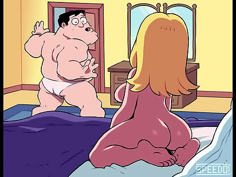 Japanese Beauty Welcomes You to Good Morning USA in a Sexy Speedo!