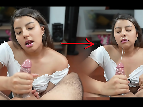 Jav handjob - Relieve your erection problems with my stepsister's helpful hand