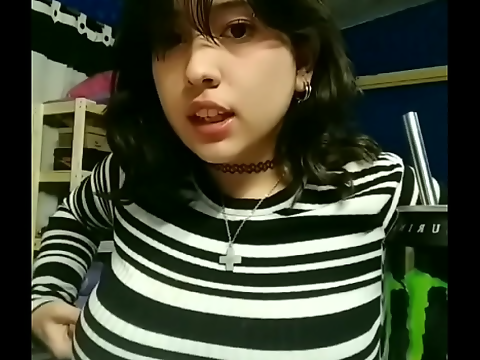 Curvy Latina Strips Down to Her Lingerie