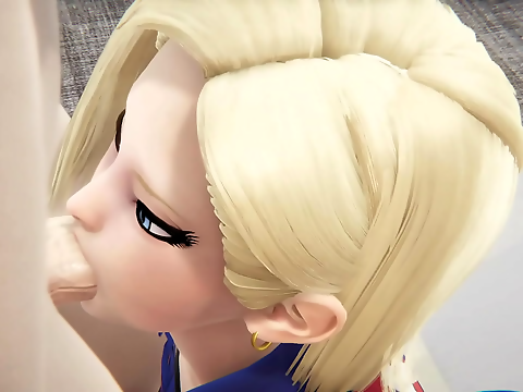 Japanese Beauty Sucks non-stop in 3D Hentai! Uncensored Dragon Ball Porn Parody