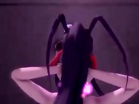 Hot Asian Chick Akeno Dances Nude in 3D Hentai Animation