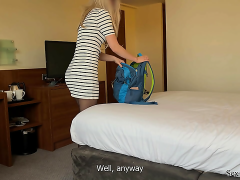 Exploring the Best of Both Worlds ~ Stepmom and Son Share a Bed in a Hotel
