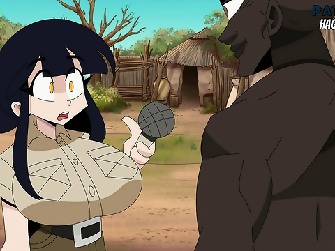 Japanese Beauty Audrey Enjoys a Big Dick Orgy with the Tribe (Full HD)