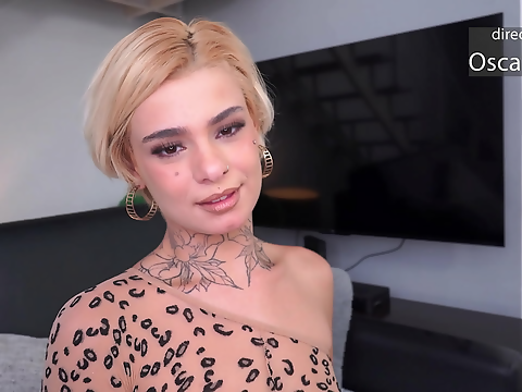 Russian Blonde Gets Anal Fucked by Brazilian Beast with Monster Cock