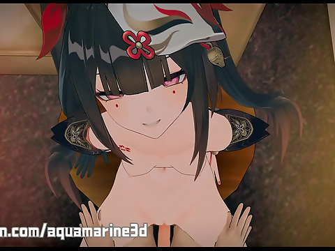 Japanese Hottie Seduces on the Train in Honkai Star Rail Uncensored Hentai!