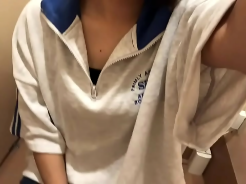 Japanese Schoolgirl Gets Wet and Horny after Sneaking Into Super Simple Tea Room