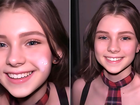 18-Year-Old Cutie Gets Filled up as Submissive Cum Dumpster