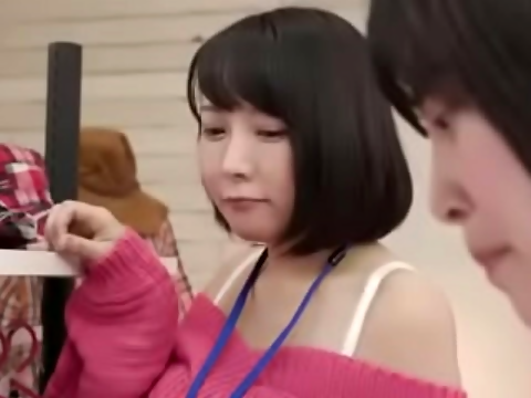 Behind Closed Doors ~ JAV Sales Assistant Seduces Customer into a Steamy Fuck Session