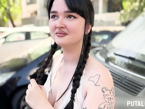 Spanish Babe with Big Boobs Milks Hubby's Cum in Hot CFNM Video