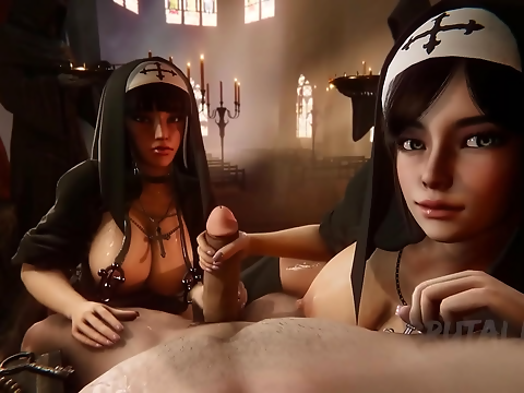 Sexy SINFUL NUNS Exposed! Hot JAV Sensation!