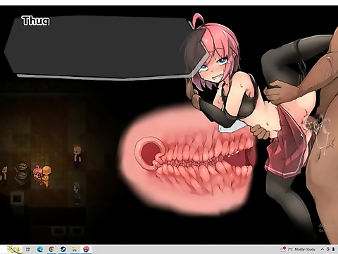 Japanese Hentai Porn ~ Redhead Boss Rune Seeker Part 4 with Slime Girl