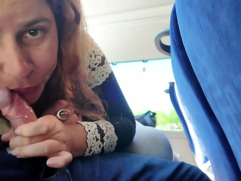 Watch Hot MILF Get Seduced by Exhibitionist on Bus – Intense BJ & Cumshot!