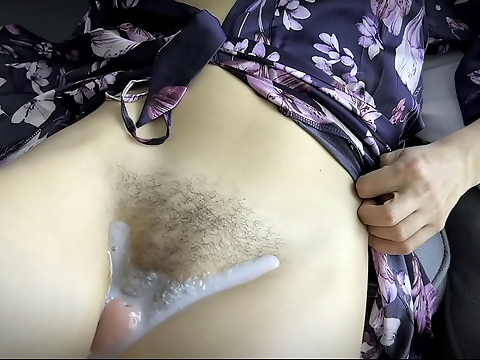 Japanese Milf's Hairy Pussy Gets Wet and Wild in Cumshot Compilation