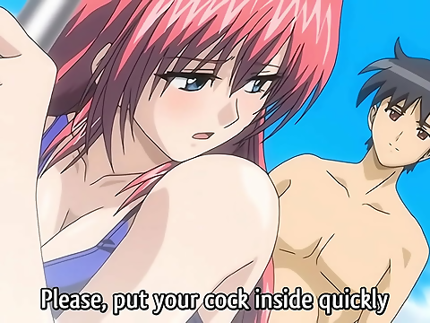 Sexy Step-Sister Seduces You in the Pool - Exclusive Hentai Scene [Subtitled]