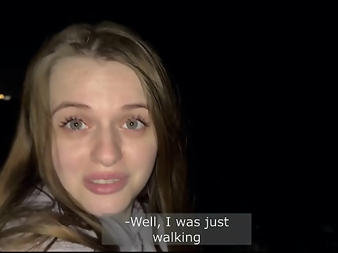 JAV Idol Sucks for Cash on Street