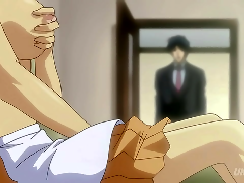 Japanese Hentai Masturbation ~ Caught in the Act with Hot MILF Stepmom - Uncensored