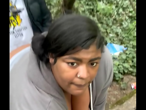 Japanese BBW Gets Pounded in a Steamy Train Tunnel