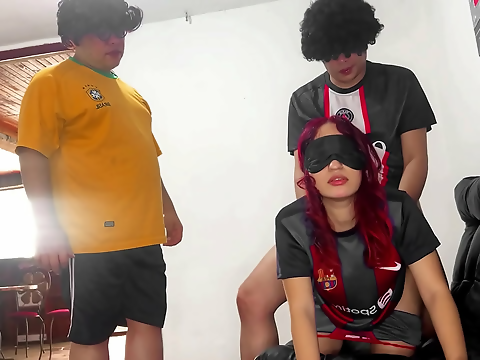 Japanese Wife Swap ~ Husband Blinds Himself for Friend's Pleasure in Exchange for Cash