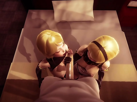 Unleash Your Desires with the Sexy Twins from Nier ~ Automata in 3D Hentai Anime