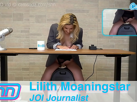 Masturbating Tv Anchor Has Huge Orgasm Live On Sybian!