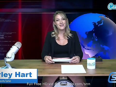 Must-See: Blonde Milf Rides Sybian And Masturbates During News Cast - Exclusive Camsoda Footage!