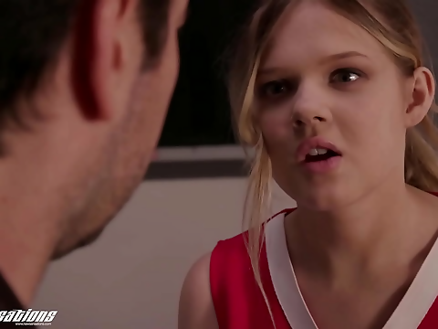 Claim Your Pleasure: New Sensations Hot Blonde Teen Cheerleader Coco Lovelock Goes Cock Crazy!