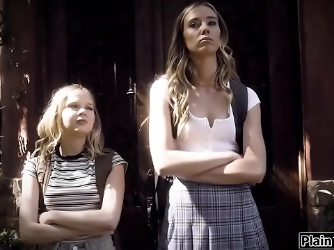 Plain Taboo - Enchanting Teen Rivals Sucking And Fucking Their Hot Teacher