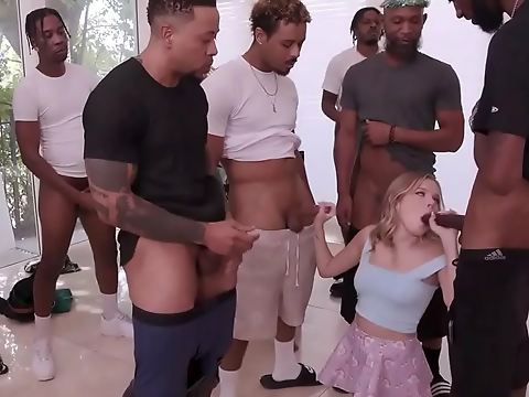 18-Year-Old Coco Lovelock Gets A Taste Of The Big Black Cocks She's Always Wanted! Happy Birthday, Sweetie!