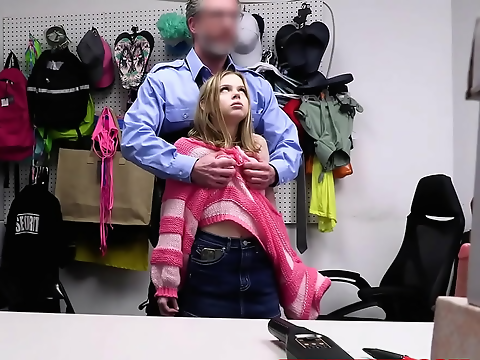 Caught In The Act: Sneak Peek Of A Naughty Petite Teen Shoplifter's Wild Ride