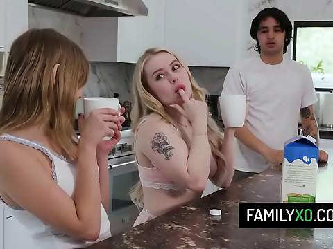 Caught In The Act! Blonde Teen Haley Spades Getting Fucked By Her Stepbrother