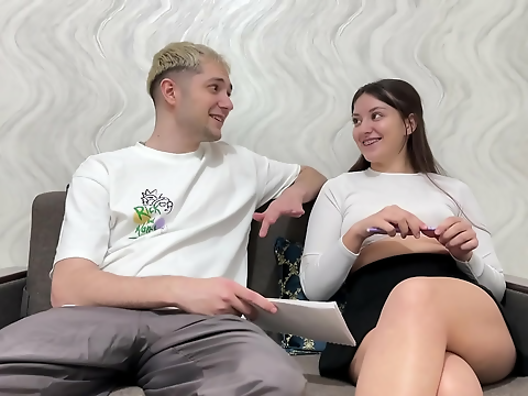 Step Sis Needs Help with Homework, But Step Bro Only Wants to Give Hand Jobs!