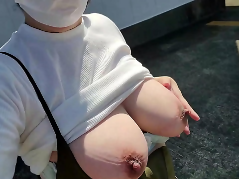 Japanese Exhibitionist Teases Herself with Public Self-Pleasure